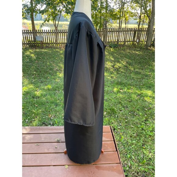 Black Jostens Graduation Gown Size 507 - 509 Polyester Cosplay - Picture 6 of 9
